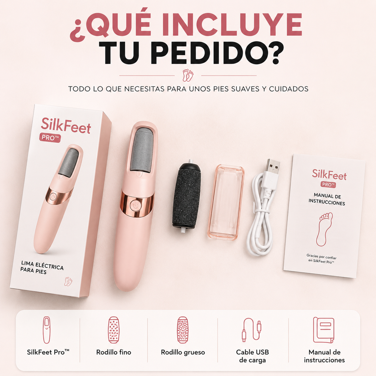 Lima Eléctrica SilkFeet Pro