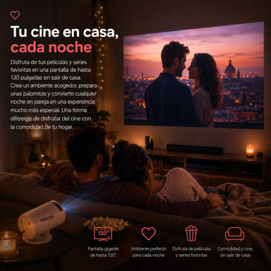 Mini Proyector portátil VisionMax Pro™ FullHD