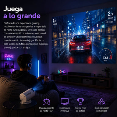 Mini Proyector portátil VisionMax Pro™ FullHD